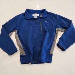 Columbia Sz XXL Ascender Jacket Mens Blue Softshell Comfort Outdoor Hiking Omni